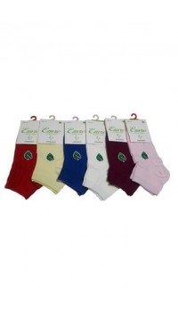 Emre  6'lı Kadın Bambu Dikişsiz Patik Çorap